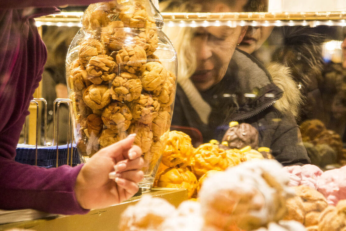 Gebäck auf dem Sternschnuppenmarkt