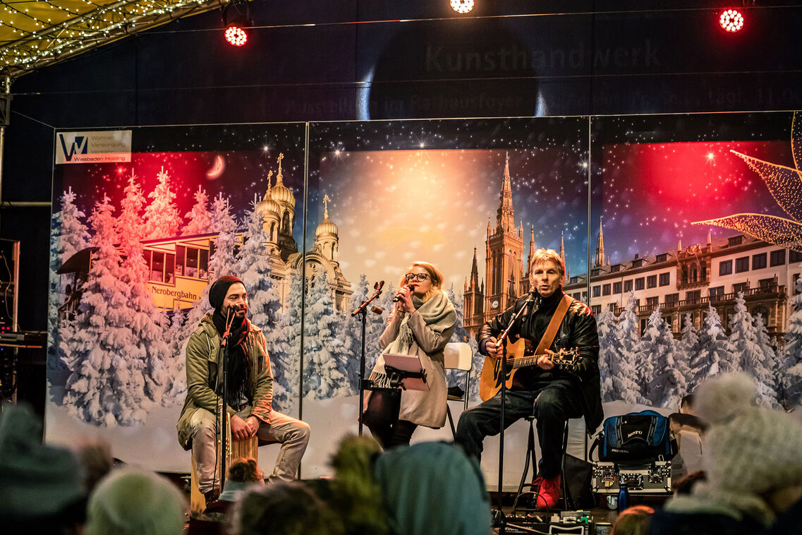 Auftritt auf der Bühne