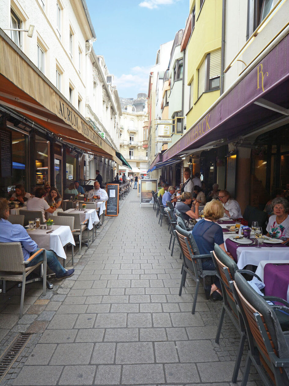 Goldgasse in der Wiesbadener Altstadt
