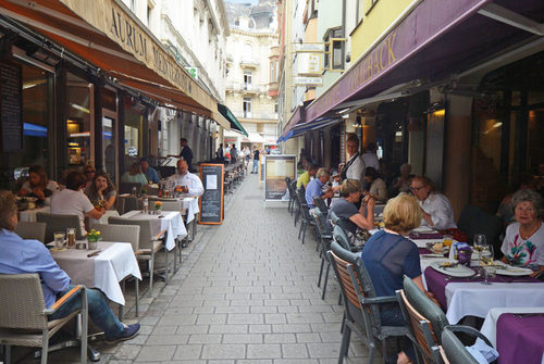 Goldgasse in der Wiesbadener Altstadt