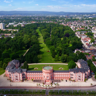 Luftbild Schloss Biebrich