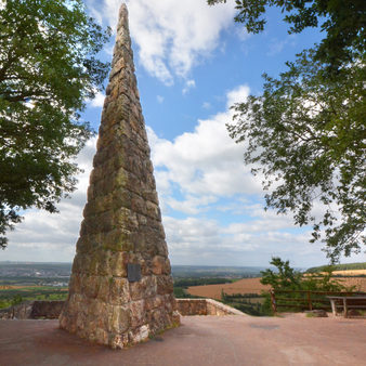 Der Goethestein in Frauenstein.