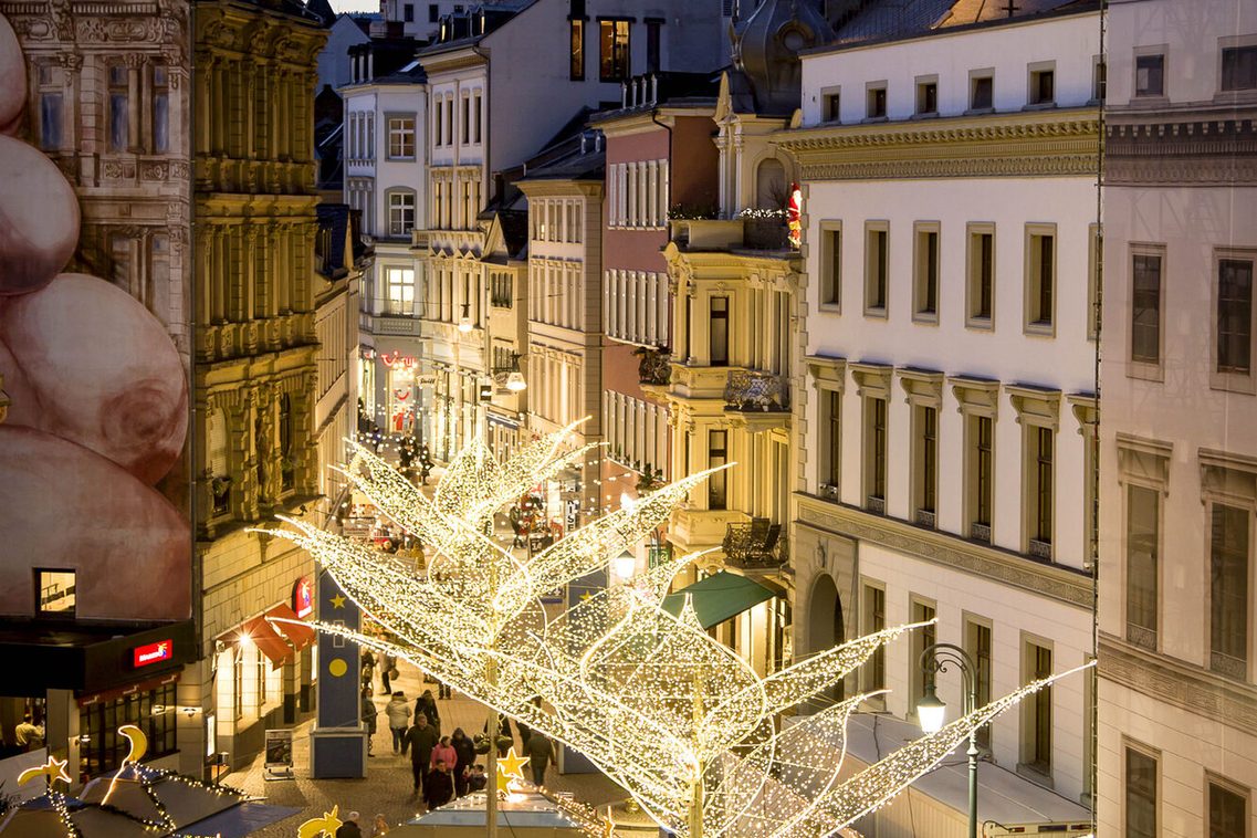 Marché aux étoiles filantes de Wiesbaden