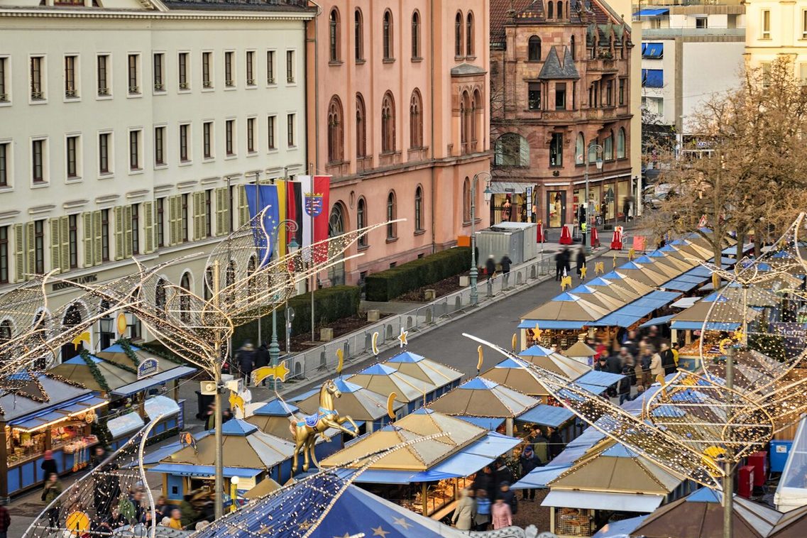Marché aux étoiles filantes de Wiesbaden