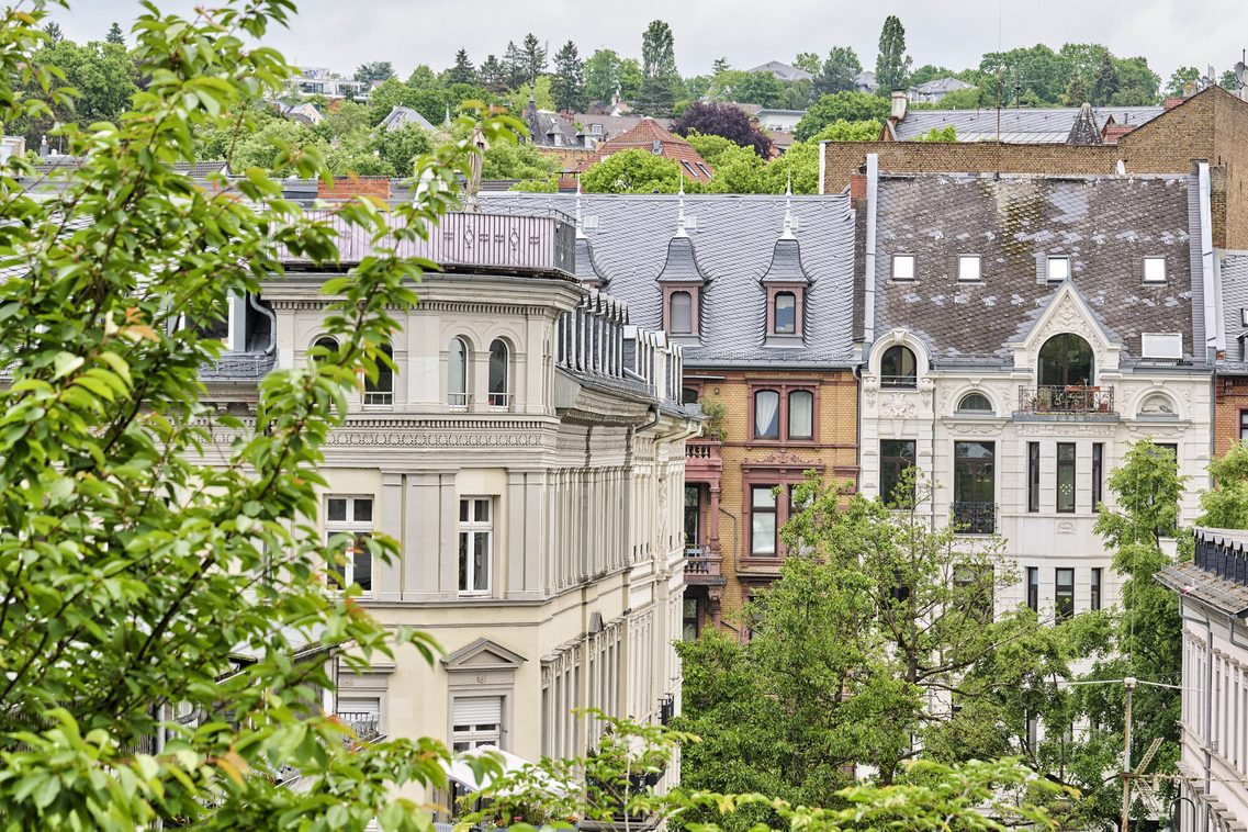 Quartier de l'église de montagne