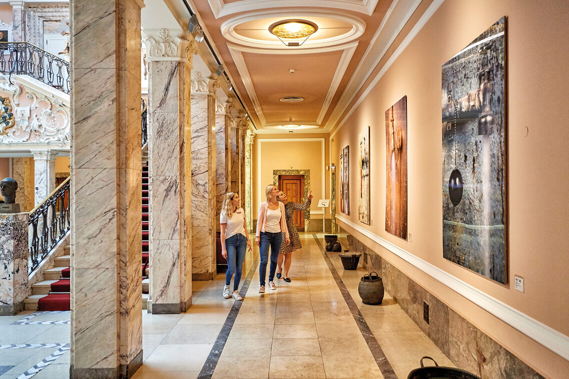 In the halls of the Henkell sparkling wine factory