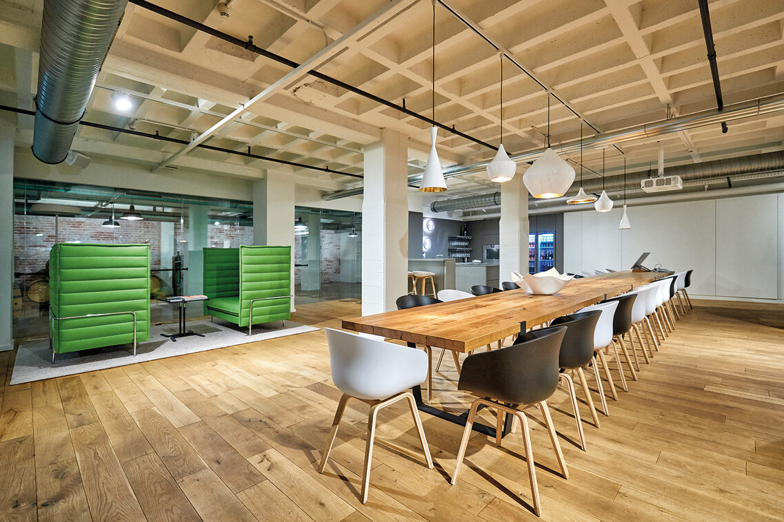 Henkell sparkling wine cellar with large table