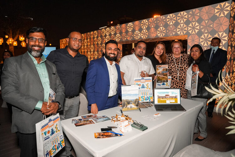 Mit Kunden in Doha