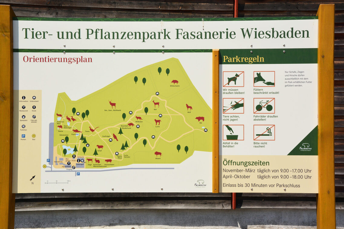 Klarenthal'deki Fasanerie hayvan ve bitki parkı