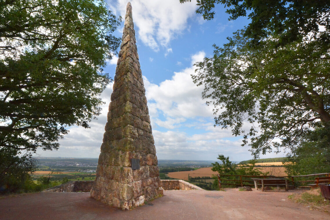Der Goethestein in Frauenstein.