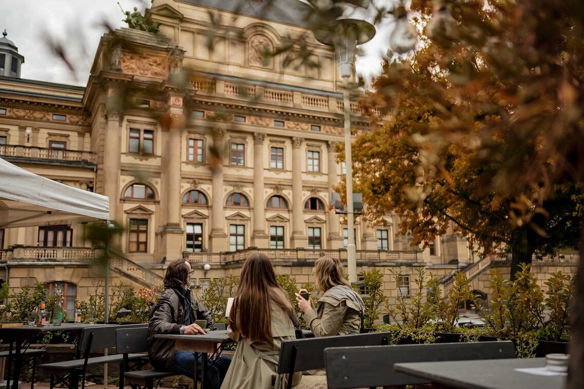 Blick auf das Hessische Staatstheater