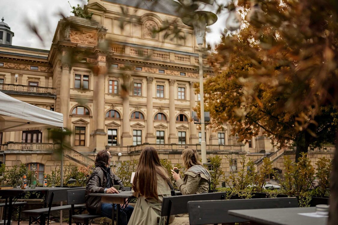 Blick auf das Hessische Staatstheater