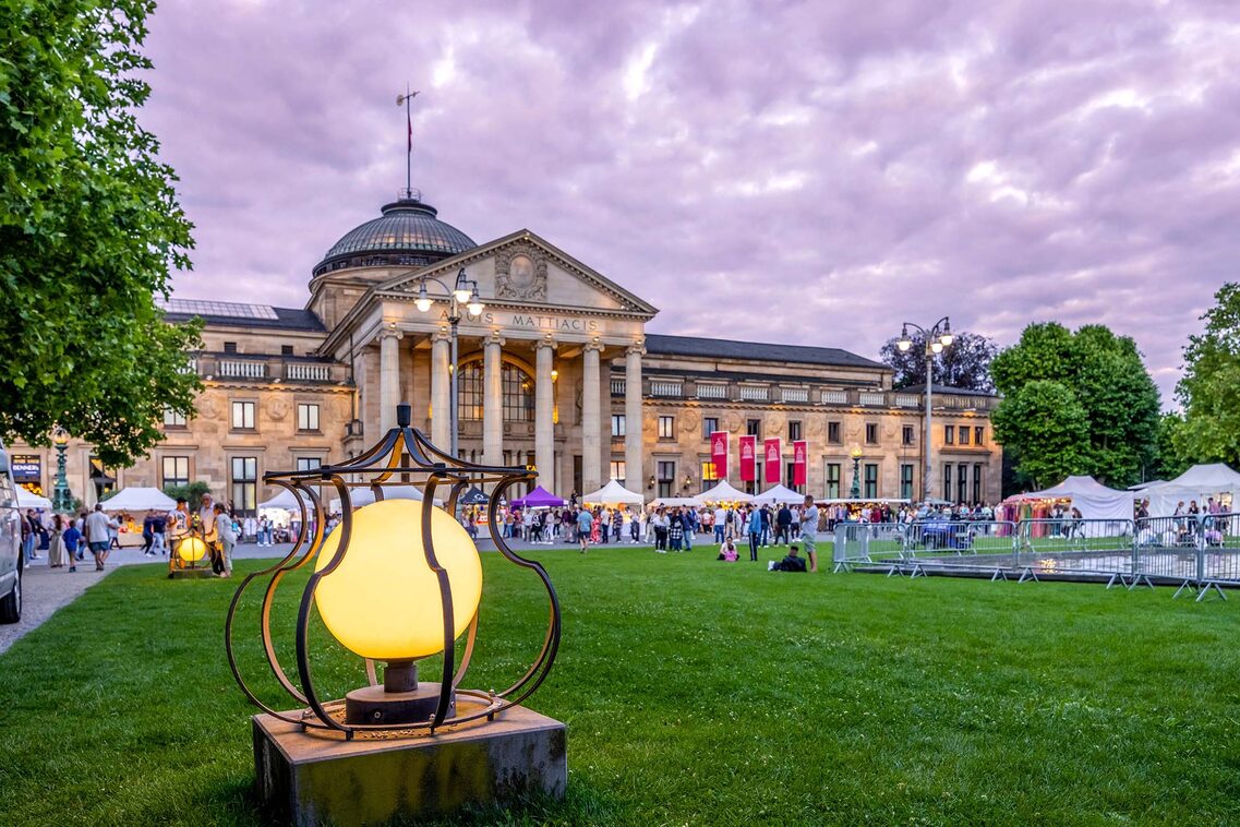 Abendliche Stimmung am Bowling Green